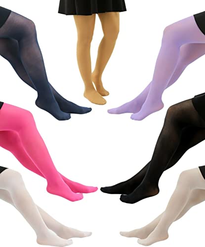 Girls Footed Ultra Soft Tights School Plain Stocking3