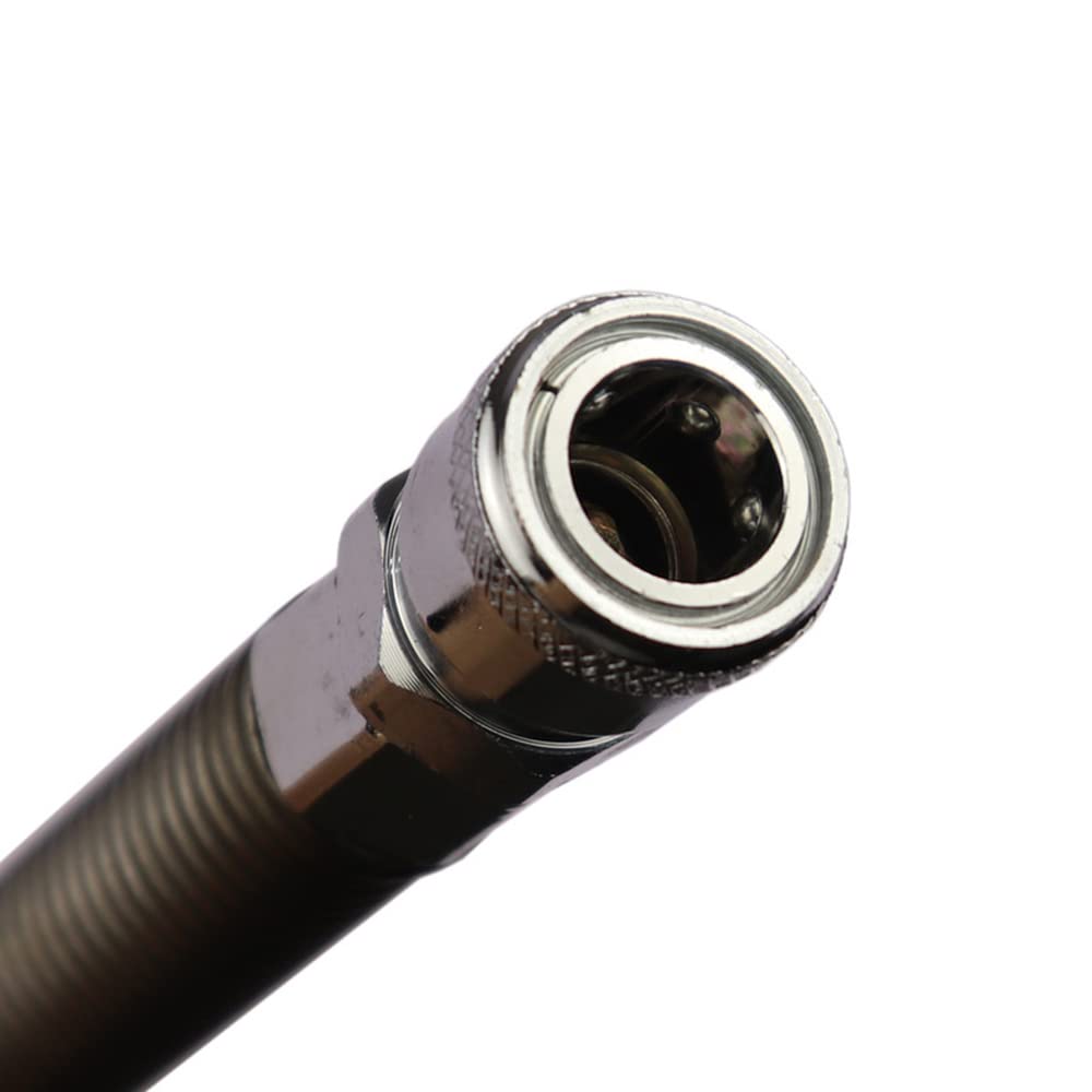 1x Bendable Vac-u-Lock Extension Reciprocating Saw Machine Adapter Attachments with Quick Connector, Silver - Image 4