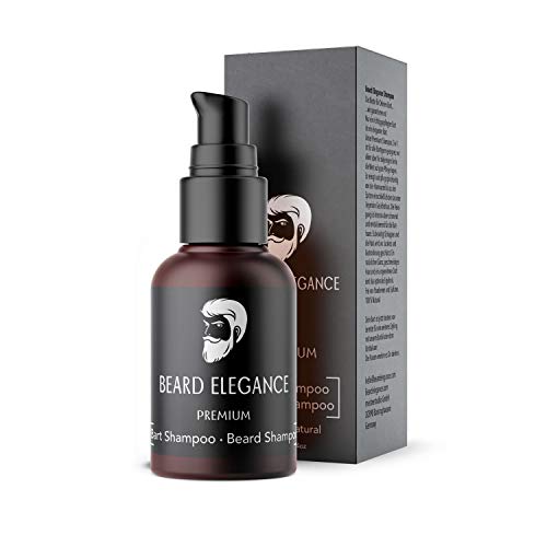 BEARD ELEGANCE Bart Shampoo - Premium Bartshampoo Bio & Vegan - Reinigung Und Pflege Für Jeden...
