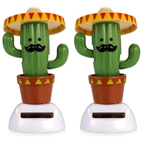 TiSkying Solar Dancing Toy, Dancing Cactus Animal Solar Powered Dancing Dolls Swinging Animated Bobble Dancer Car Decor Dashboard Decoration Toy Cover