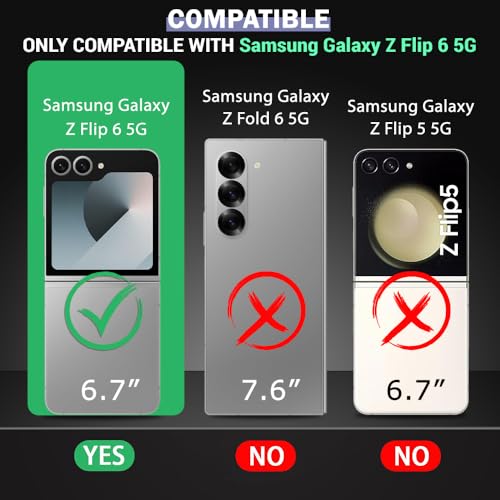 Image of TheGiftKart Crystal Clear Back Cover Case for Samsung Galaxy Z Flip 6 5G | Shock Proof 360 Protection | Hard Clear Back Cover Case for Samsung Galaxy Z Flip 6 5G (PC & TPU, Transparent Bumper)