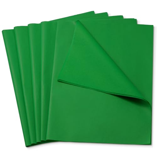Image of Simetufy 115 Sheets 14 x 20 Inch Green Tissue Paper for Gift Bags