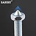 SANDIY Wall Box Repair Tool Electrical Light Switch Socket Junction Stash Bottom Boxes Repairer 118 Type Cassette Embedded Installation Maintenance Insulation Support Rod 1Set 10pcs Screws 1pc Wrench