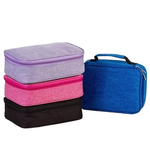 Estojo BOX escolar de grande capacidade armazenamento 100 Pens Impermeável (Lilas)