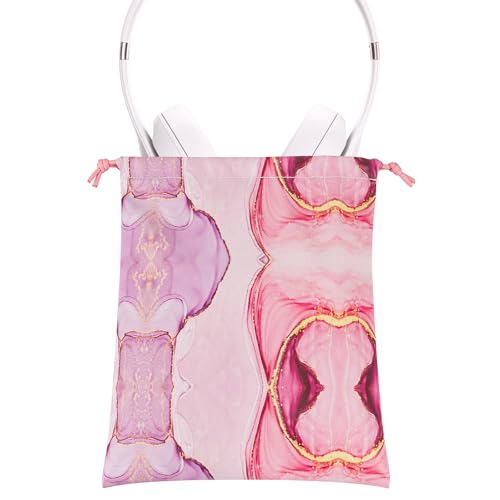 Geekria NOVA Sac de transport universel pour casque audio - Housse de protection souple - Compatible avec Beats Solo4/3/2/HD - Motif marbre rose