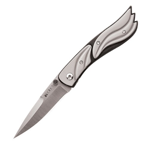 Montana, Black Frame w/Grey Scale Handle, Satin Blade, Plain