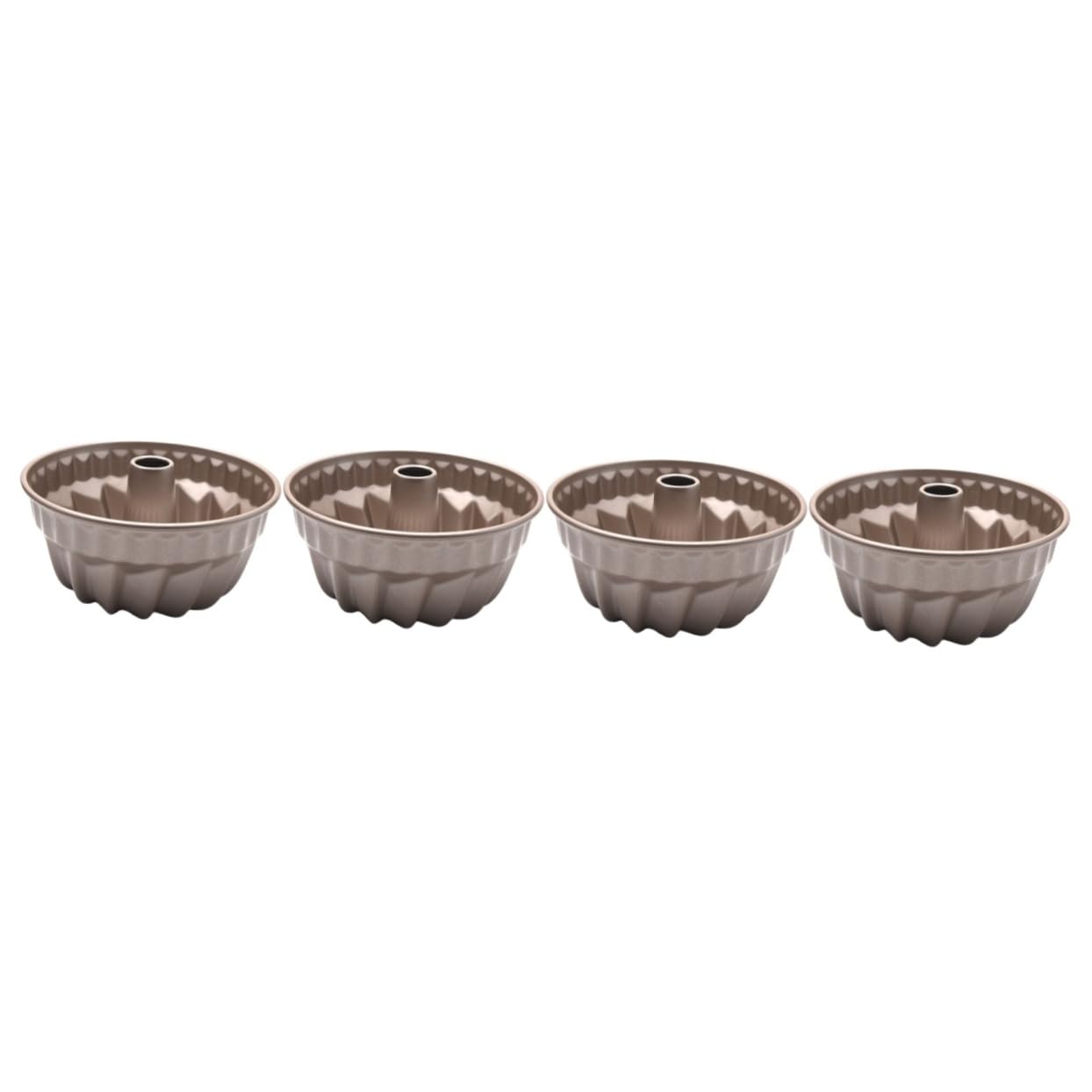 Ciieeo 4 Pièces Moule a Gateau Poêle Étain Air Mousse Doublures Cheesecake Miche De Moules à Bagels Gâteau Boîtes De Conserve Panettone Moules à Beignets Acier Carbone Golden