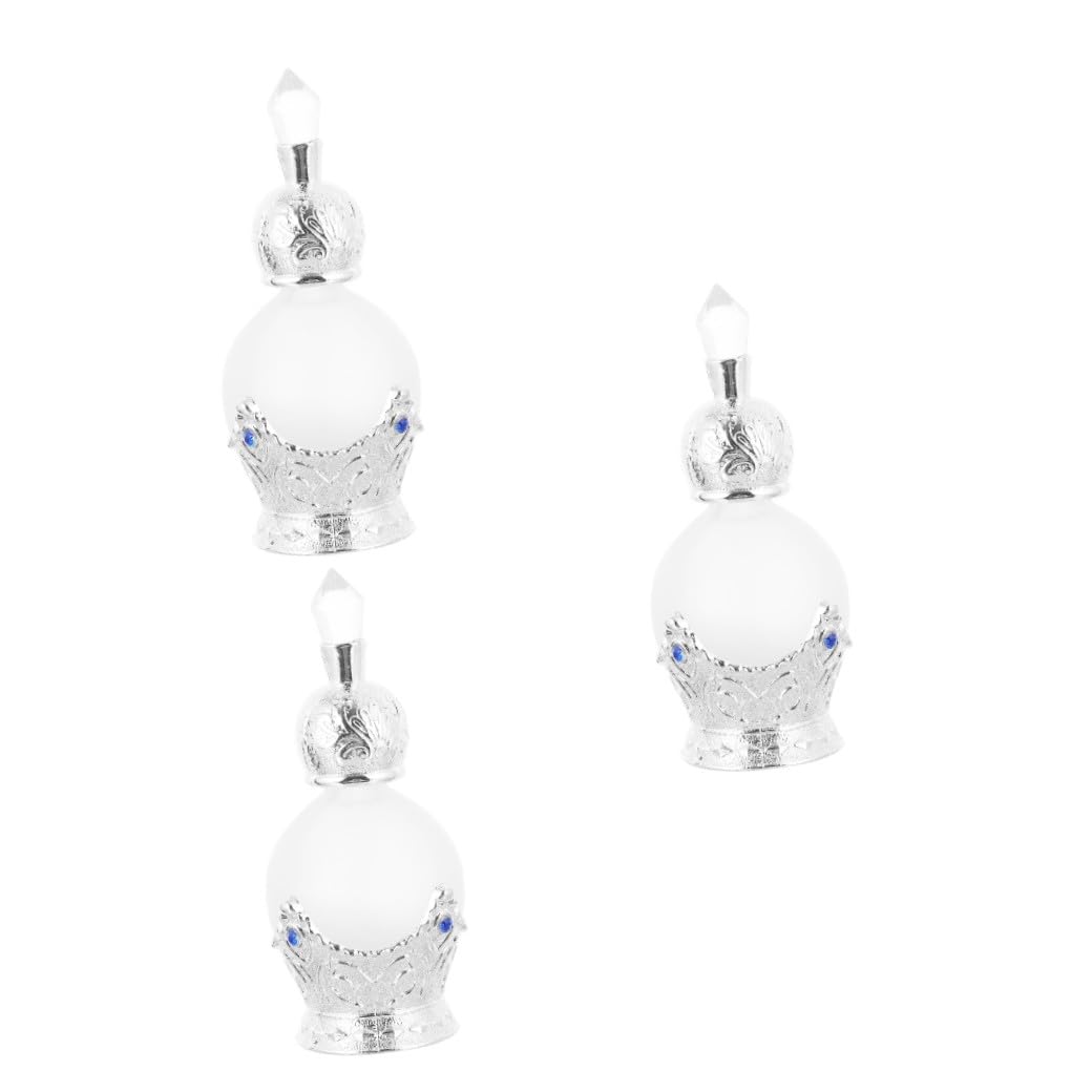 Healeved 3piezas Botella De Perfume Elegante Recargable Frasco Vacío De Fragancia Para Esencial Para Viajes y Uso Diario Diseño Práctico y Compacto