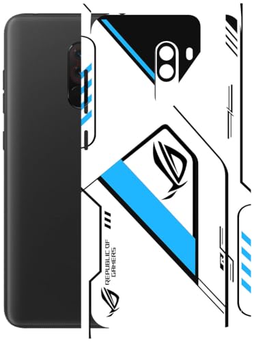 Image of AtOdds - Full Body Back Screen Guard Protector Film - Lamination Wrap Skin Sticker Compatible with Poco F1 | Scratchproof Matte Finish (RogBlue)