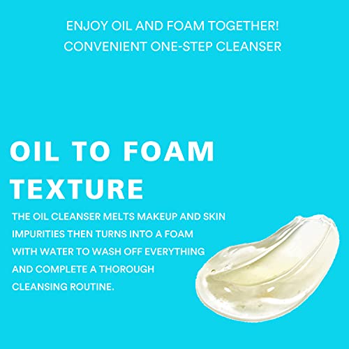 Enature Moringa Oil To Foam Cleanser 5.07 Fl.oz - Hypoallergenic Facial Makeup Cleansing Gel, All In One Oil To Bubbles Cleanser, Skin Purification And Refreshing One Step Makeup Remover #TOP2