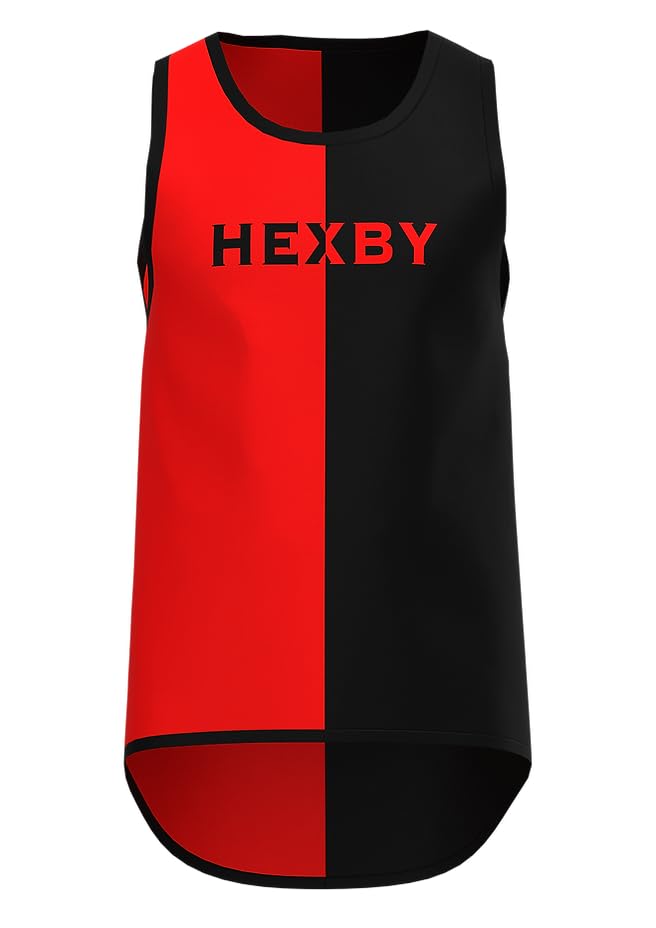 Hexby Singlet Shearing Vest (Red / Black, Extra Small)