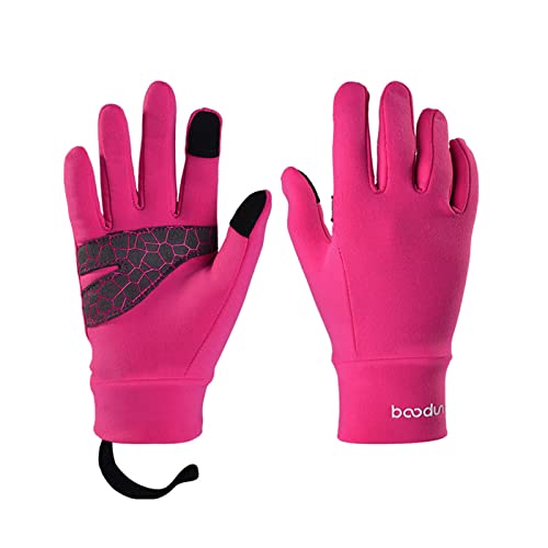 Guantes de ciclismo para niños para correr y clima frío, para pantallas táctiles, guantes deportivos al aire libre, guantes para fútbol, esquí, bicicleta y nieve