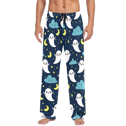 Star Spirits Men's Cotton Pajama Pants with Pockets and Drawstring Comfortable and Stylish,S2