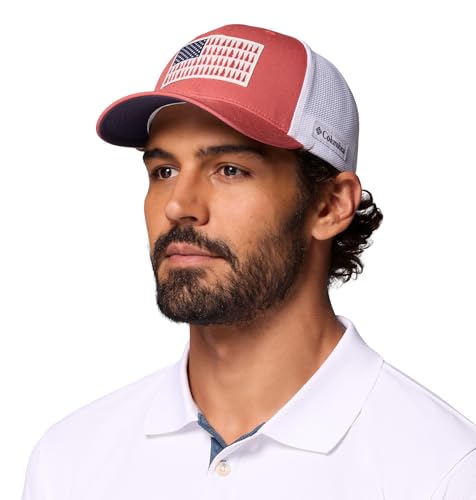 Columbia Unisex Adult PFG Logo Mesh Ball Cap - Image 4