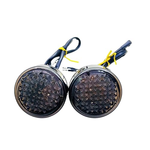 Clignotant LED ambre haute visibilité avec feux ronds universels moto
