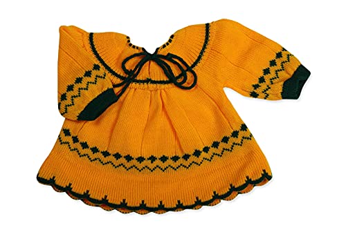 Image of CUBS & HUGS Baby Knitted Woolen Frock
