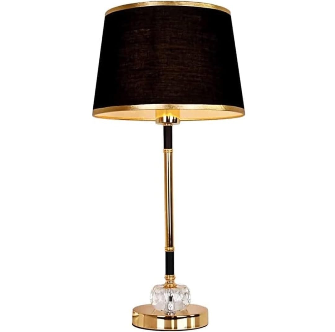 Lampa Stołowa Lampy Stołowe Szklana Lampa Stołowa Lampka Nocna Sterowanie Dotykowe Lampka Na Biurko Nowoczesna Lampa Biurkowa Prosta Elegancja Lampka Nocna (Color : Black, Size : Touch Switch)