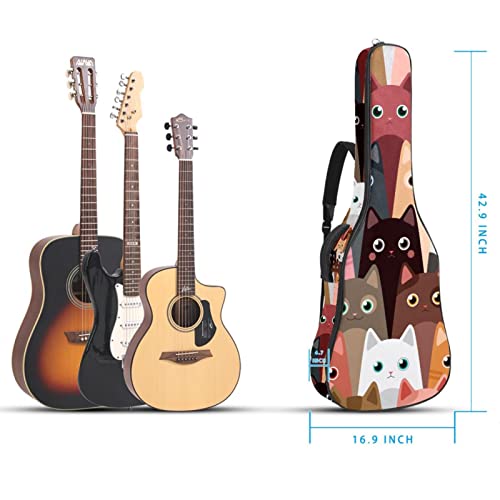 Hondank Housse de transport étanche pour guitare avec bandoulière réglable Motif pattes de chat, Multicolore 08, 42.9×16… - Les Beatles, Paul McCartney, John Lennon, RIngo Starr, George Harrison Hondank Housse de transport étanche pour guitare avec bandoulière réglable Motif pattes de chat, Multicolore 08, 42.9x16… – Image 6