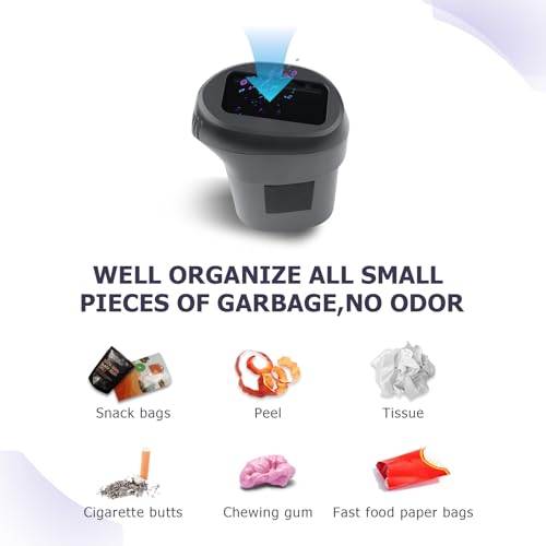 Image of LUWU Car Trash Can Compatible with 2022-2025 Toyota Crown - Interior Accessory with Lid, Portable Mini Dustbin, Leak-Proof Garbage Bin 2PCS