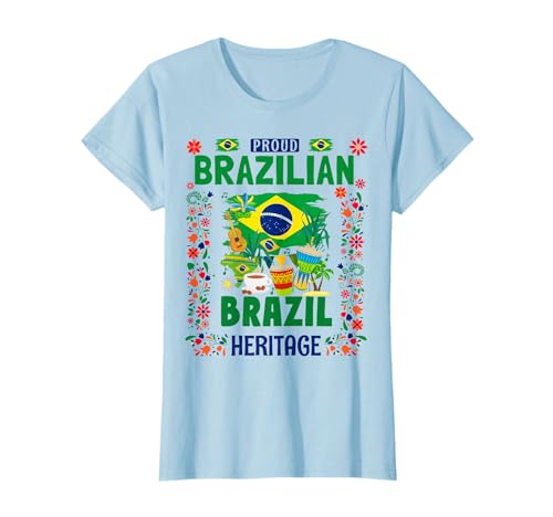 Drapeau du Brésil - Idée de Tenue pour Femme - Drapeau du Brésil et du Brésil T-Shirt