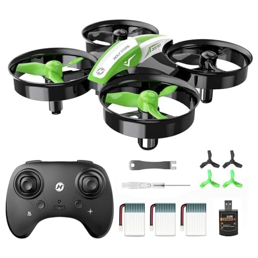 Holy Stone HS210 Mini Drone pour Enfants adultes, Jouet d'intérieur RC Quadcopter Plane pour Garçons Filles avec Auto Hover, 3D Flip, 3 piles et Mode sans tête, Jouet pour les tout-petits, Vert