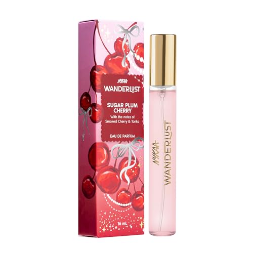 Nykaa Wanderlust Sugar Plum Cherry Eau De Parfum I Travel size, mini Perfume for Women – 16 ml I Cherry & Raspberry Perfume | Long–Lasting, Travel‐Friendly, Vegan,Paraben‐Free, IFRA Certified Nykaa Wanderlust Sugar Plum Cherry Eau De Parfum I Travel size, mini Perfume for Women – 16 ml I Cherry & Raspberry Perfume | Long–Lasting, Travel‐Friendly, Vegan,Paraben‐Free, IFRA Certified