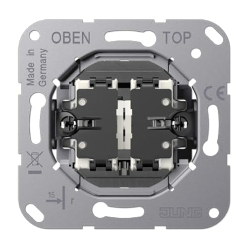 Mécanisme double interrupteur à LED LS1912 JUNG pour un couloir moderne