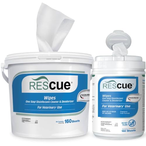REScue Canister Wipes & Bucket Wipes – Disinfectant Cleaner for Vet Use, Designed to Clean Kennels, Litter Boxes & More image 5