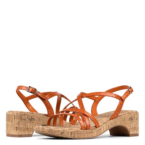 Donald Pliner Women's ROSALIE Crocco Patent, Orange 9.5 by Donald J Pliner - Used condition - Image 8