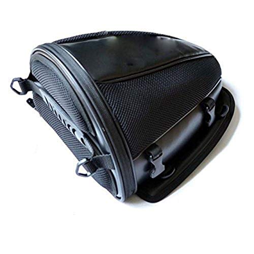 Sacoche arrière moto sacoche moteur sacoche arrière sac arrière siège sport sac de transport étanche moto vélo bagages sac de selle - noir
