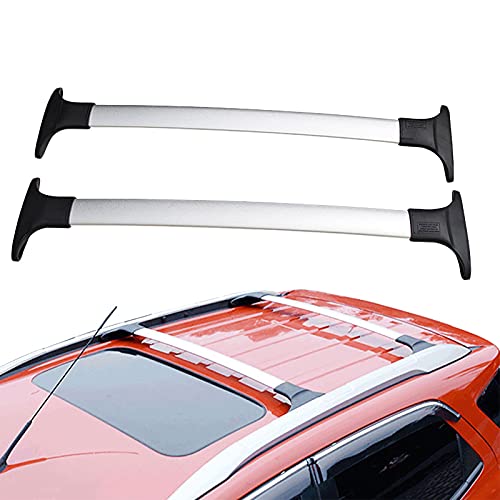 HEWXWX Portapacchi/Portapacchi, per FO-rd Eco-Spo-RT 2013-2020, Lega di Alluminio, Senza Punzonatura/Facile da Installare, Car Styling - 2 Pezzi,White