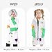 Wbesty Kids Mad Scientist Costume with Eyeglass Frames Bow Tie Gloves Magnifying Glasses 5Pc Kids Lab Coat Halloween Dress Up