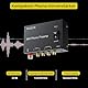 PROZOR Phono Vorverstärker Plattenspieler MM Plattenspieler Vorverstärker Kompakter, Extrem Rauscharmer Cinch Eingang/Ausgang, DC 12V Mit Netzschalter