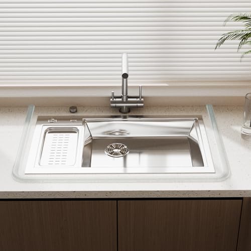 Duschschwelle, Wasserbarriere, Dusche, faltbar, neue Duschabdichtung aus Silikon, selbstklebend, Duschbarriere, geeignet für Rollstuhlzugang (1 m, transparent)