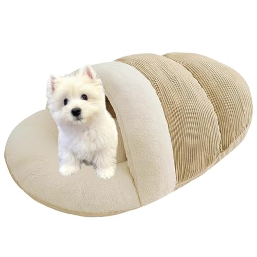 Lifetips ウエストハイランドホワイトテリア ペットベッド 犬猫兼用 冬用 寝袋型 ふわふわ クッション 保温 防寒 洗える 小型犬 中型犬 室内 おしゃれ 北欧風 ソファ ハウス 快眠グッズ 抱っこ感覚 多頭飼い対応 寝具 抗菌 防臭 速乾 低アレ
