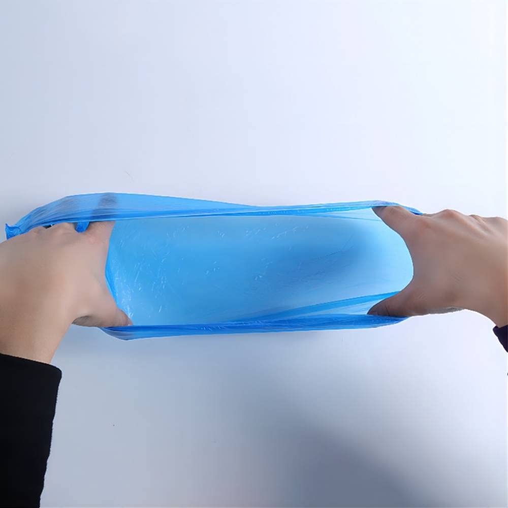 Copriscarpe, 300 Pezzi Copriscarpe Monouso, Overshoes Usa e Getta in PE, Monouso Copriscarpa Impermeabile Antiscivolo(150 Paia, Blu)