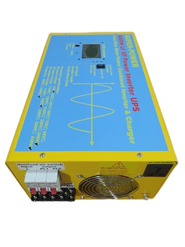 Image of 24000W Peak 6000W LF SP UPS Pure Sine Wave Power Combined Inverter & 220VAC Charger, with LCD Display, DC 12V to AC 120V/240V 60Hz