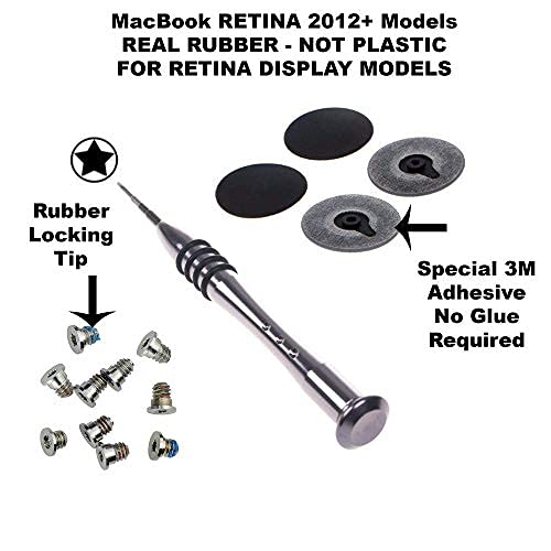 Kit de reposição autêntico para Apple MacBook Pro com pés de borracha, conjunto de capa inferior, 33