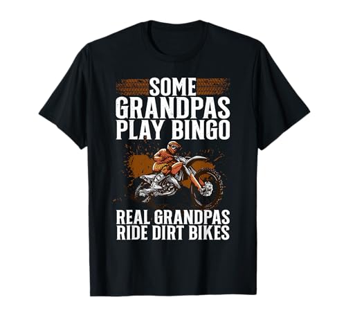 Dirt Bike Art T-Shirt for Men, Grandpa, Dad, Dirt Bike Lover