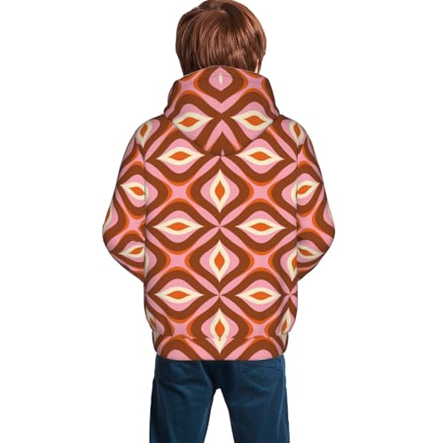 70s Retro Style Kid Hoodies Boys Sweatshirts Girls Pullover with Pocket4