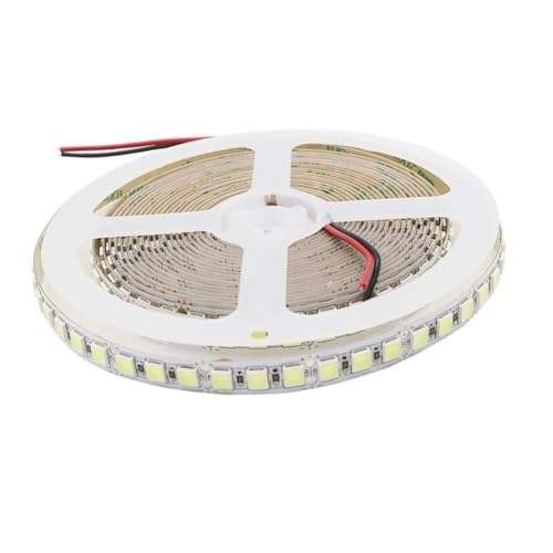 Tira LED anso DC12V 5M 5054 SMD 120 LEDs/m Blanco cálido miniatura 7
