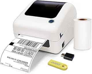 Thermal Label Printer, JADENS Thermal Shipping Label Printer, 4×6 Label Printer for Shipping Packages Postage Home Small Business, Compatible with Ebay, Etsy, Amazon, FedEx, UPS, Shopify