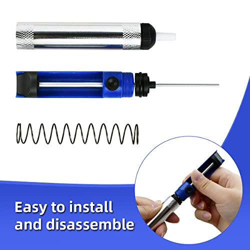 Image of 3 Pcs Blue Desoldering Wick, Solder Sucker Desoldering with 2.5mm Width, 1.5m Length, Pump Solder Removal Tool for Desoldering