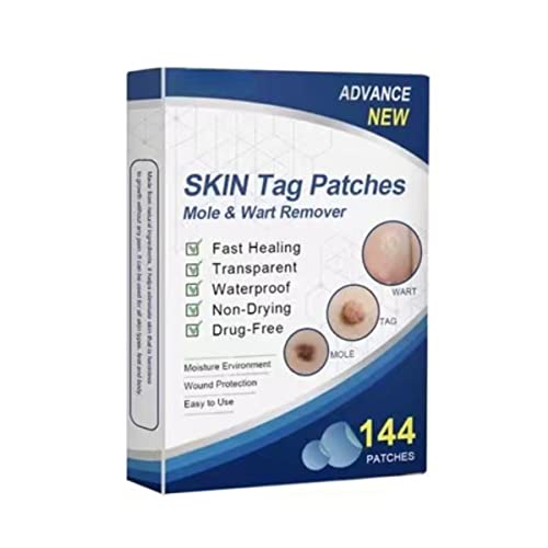 FDTY 144pcs / box Skin Tag Remover Patch Wart Removal Stickers for Face Finger Arm Leg acne patch for Small to Medium Sized Skin Tags