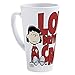 CafePress Peanuts Lucy Love Drives Me Crazy 17 oz Latte Mug