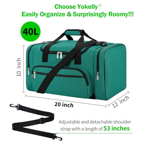 Image of Sports Duffel Bag 20 inch for Travel Gym - Green