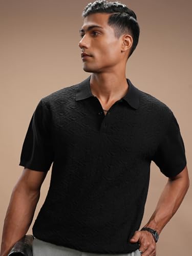 Image of Highlander Men's Rich Cotton Blend Classic Polo Tshirt | Flat Knit | Regular Fit | Polo T-Shirt|Band Collar,Stylish & Premium All Day Wear