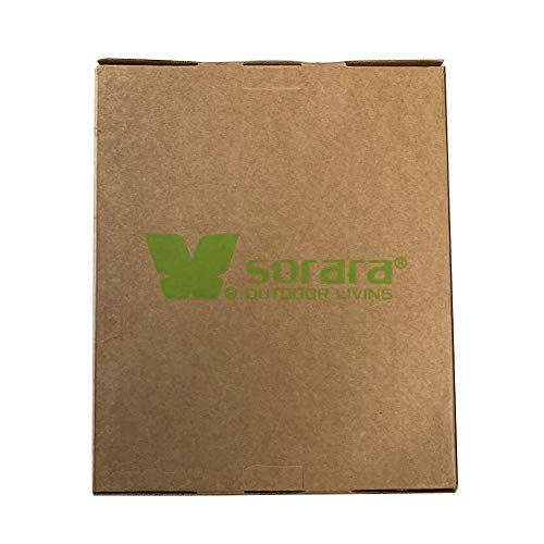 Sorara 3 Seat Sofa Cover Outdoor Lounge Porch Furniture Cover, Water Resistant, Brown #TOP3
