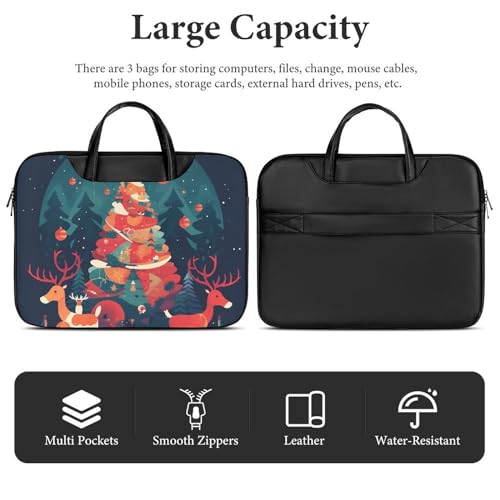 Bolsa para portátil impermeable de 17 pulgadas estilo Reindeer miniatura 4