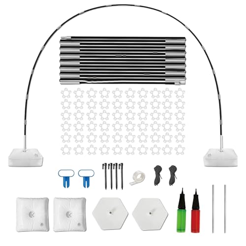 Balloon Arch Kit with Water Fillable Base and Fibre Poles